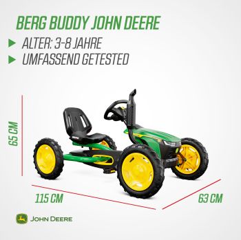 BERG Buddy John Deere 2.0 mit Fronthaube Gokart