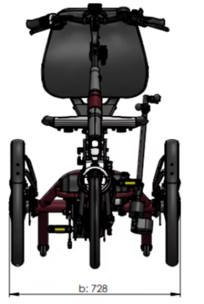 VAN RAAM Easy Rider Kompakt 844Wh bordeaux POWER EDITION
